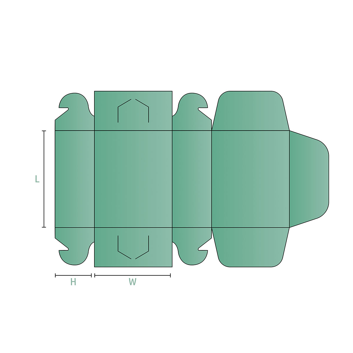 Customized Side Lock Six Corner