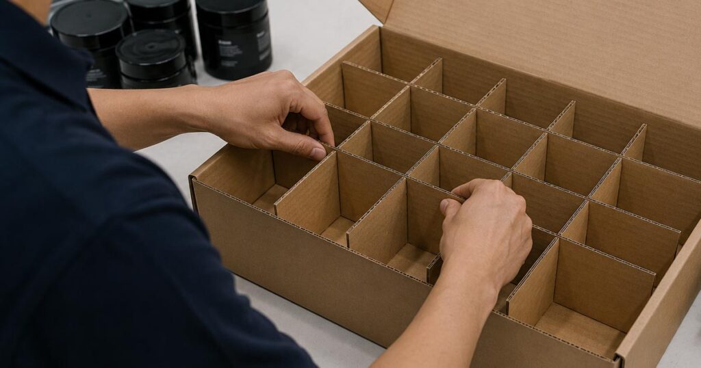 Adding Inserts or Dividers Corrugated Boxes