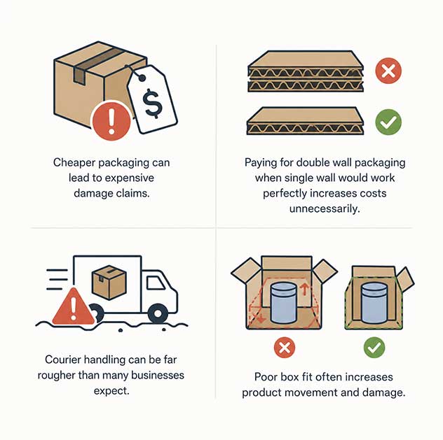 Common Mistakes Businesses Make Corrugated Boxes