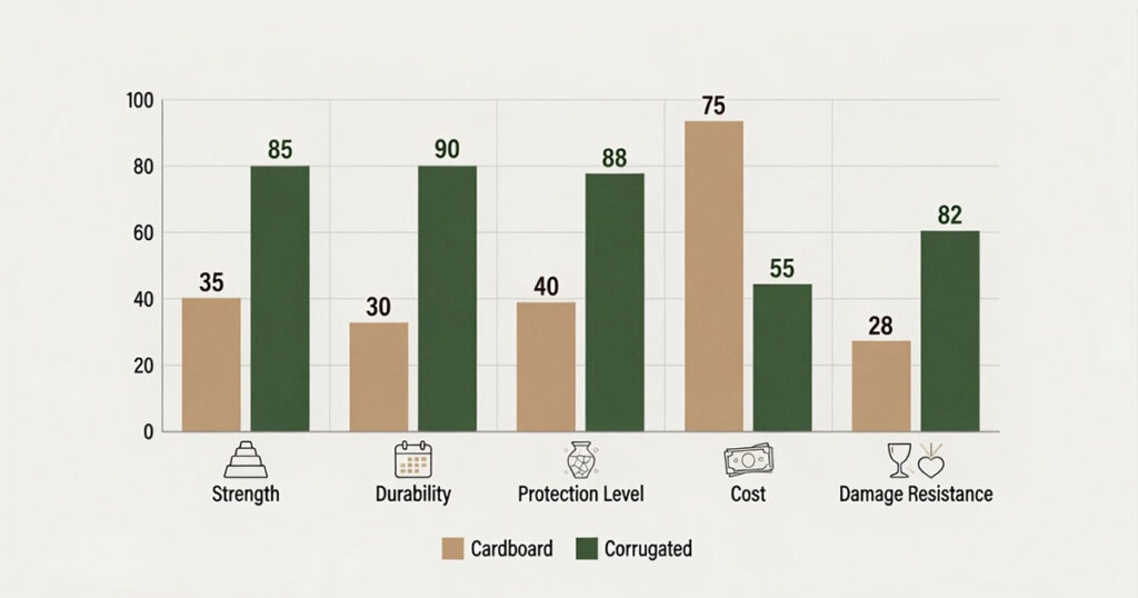 Corrugated Boxes vs Cardboard Boxes Which One Costs More