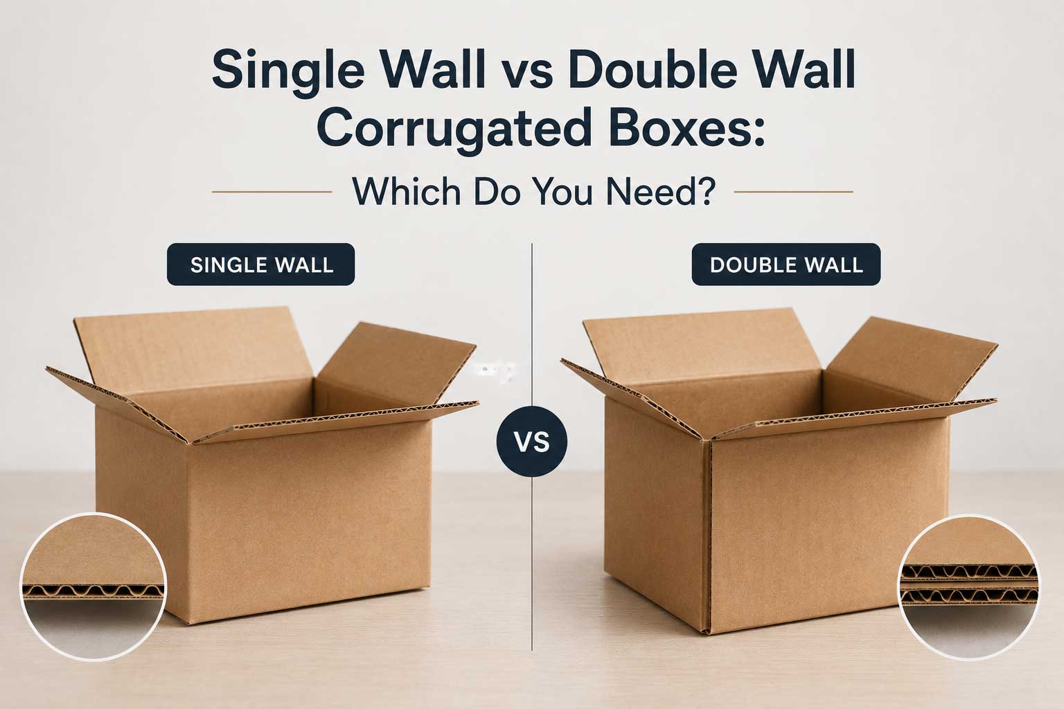 Single Wall vs Double Wall Corrugated Boxes Blog Image