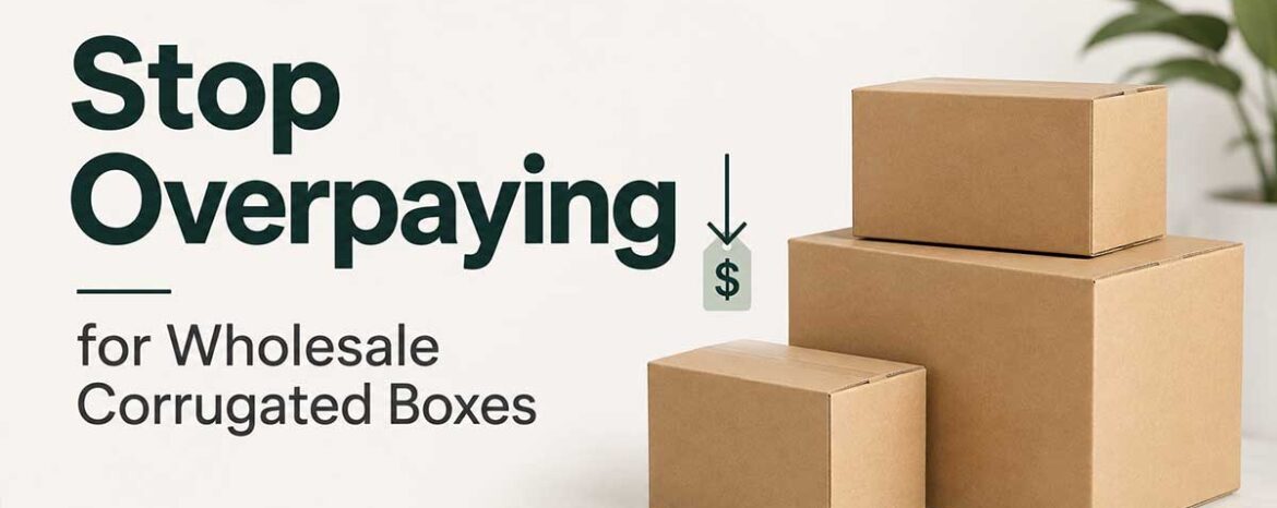 Stop Overpaying for Wholesale Corrugated Boxes Blog Featured Image