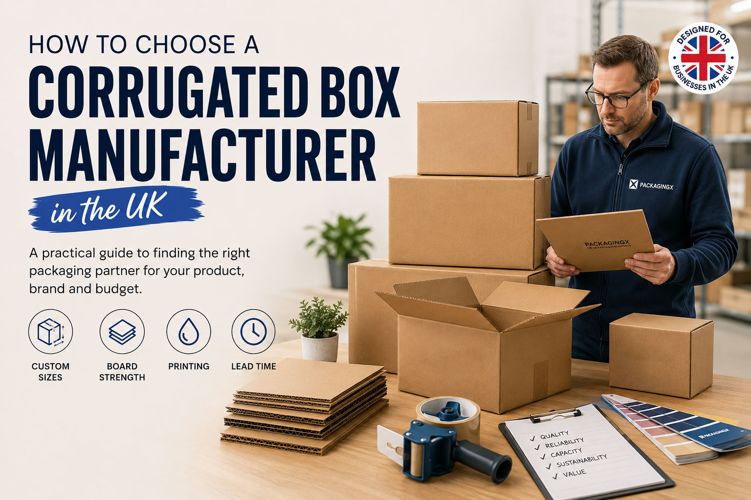 How to Choose a Corrugated Box Manufacturer in the UK