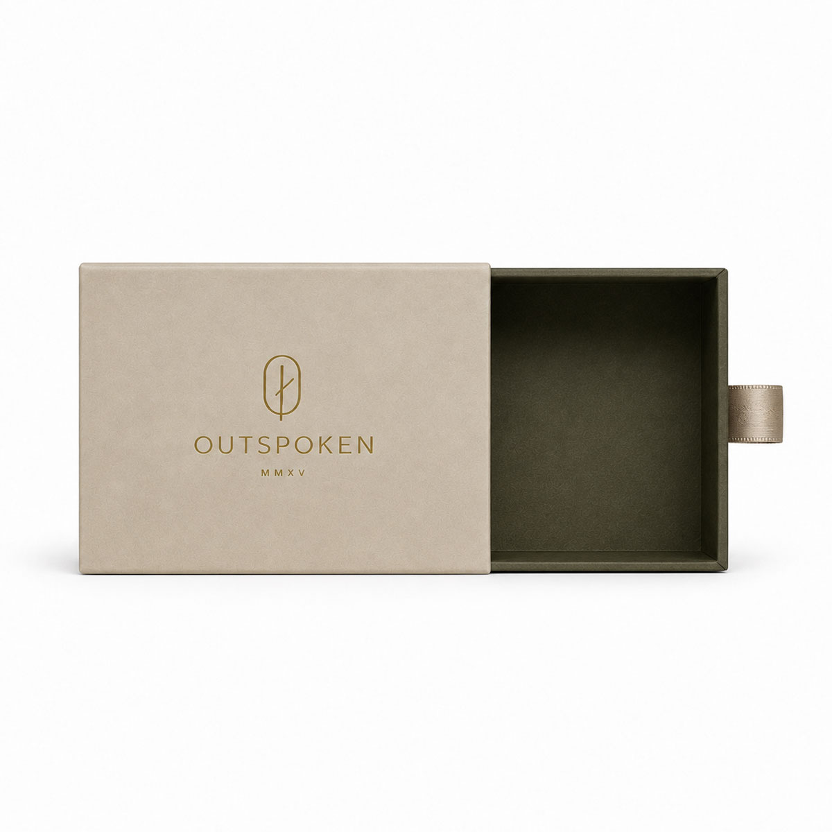 Custom drawer boxes with logo and sliding tray